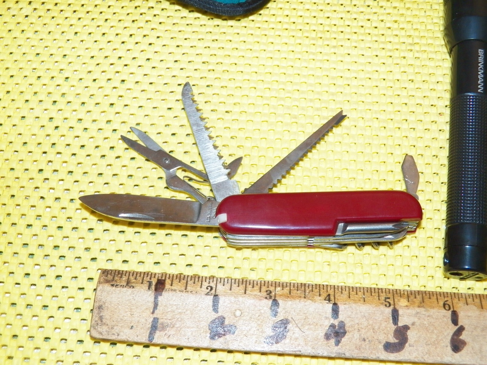 BLACK CANYON Camp Gear Nylon Belt Pouch w/ Pocket Knife, Flashlight &Multi-Tool