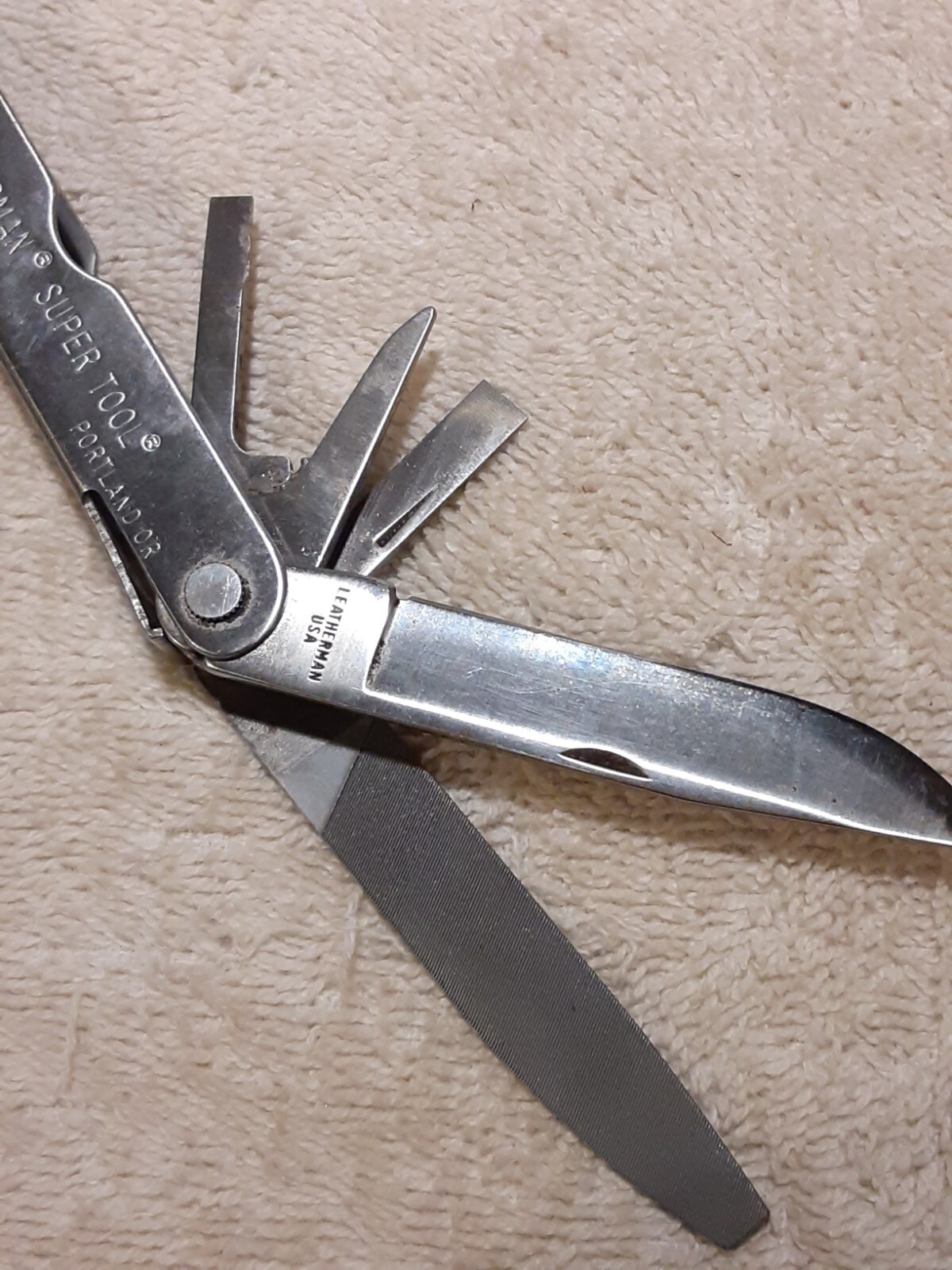 1996 LEATHERMAN SUPER TOOL VINTAGE MULTI-TOOL 0996 SAW PLIERS KNIFE + MORE