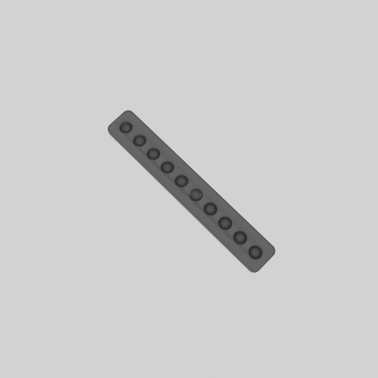 Magnetic Knife/Tool/Key Bar PC accessory Black PETG 3D Printed