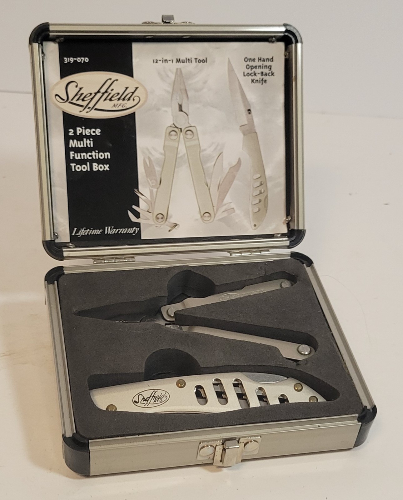Sheffield MFG. 2 Piece Multi Function Tool Box, Knife