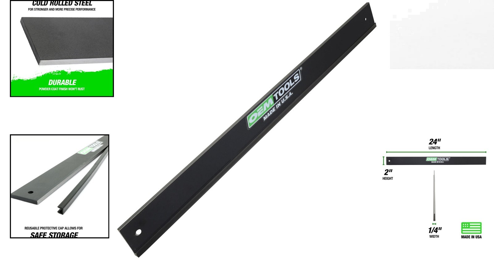 Precision 24″ Straight Edge Machinist Tool – Cold Rolled Steel for Engine Work