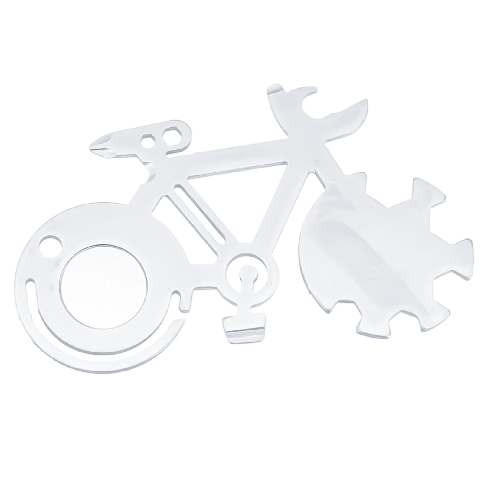 Bicycle Multitool Card Wrenches 14-In-1 Bicycle Silver Stainless Steel