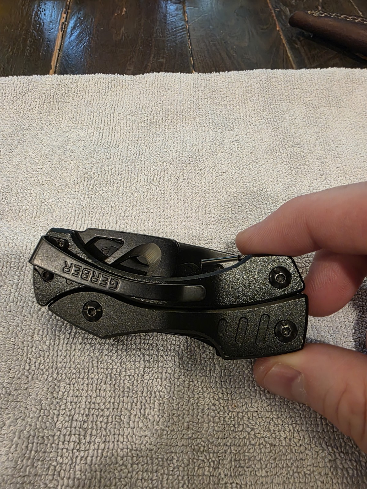 Gerber Crucial Multi Tool Pliers Knife Partially Serrated EDC Folding