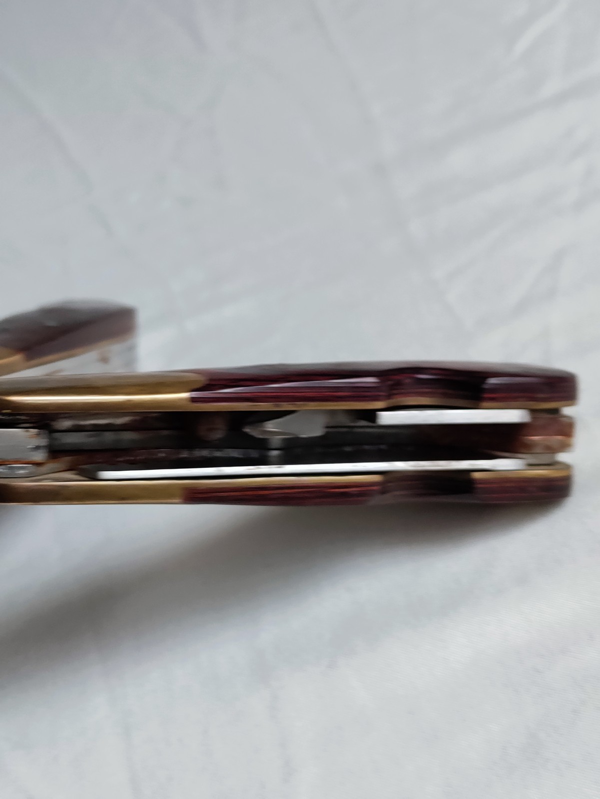 HUSKY 25 Years 25th Anniversary Limited Edition Multi-Tool Brass Wood Vtg USA