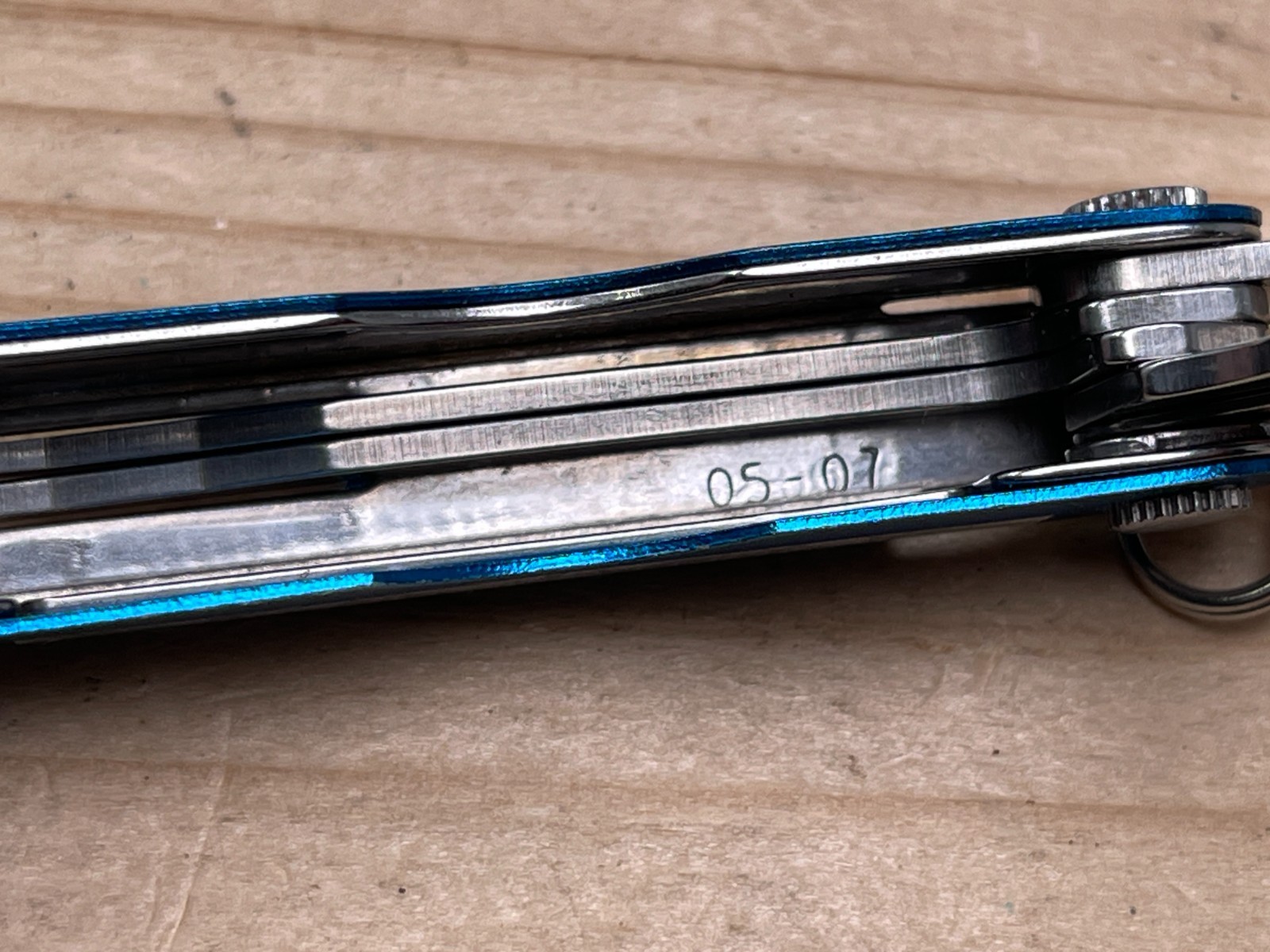 Leatherman Micra Blue Anodized Aluminum Multi-tool Knife w/ATF Logo 05/07