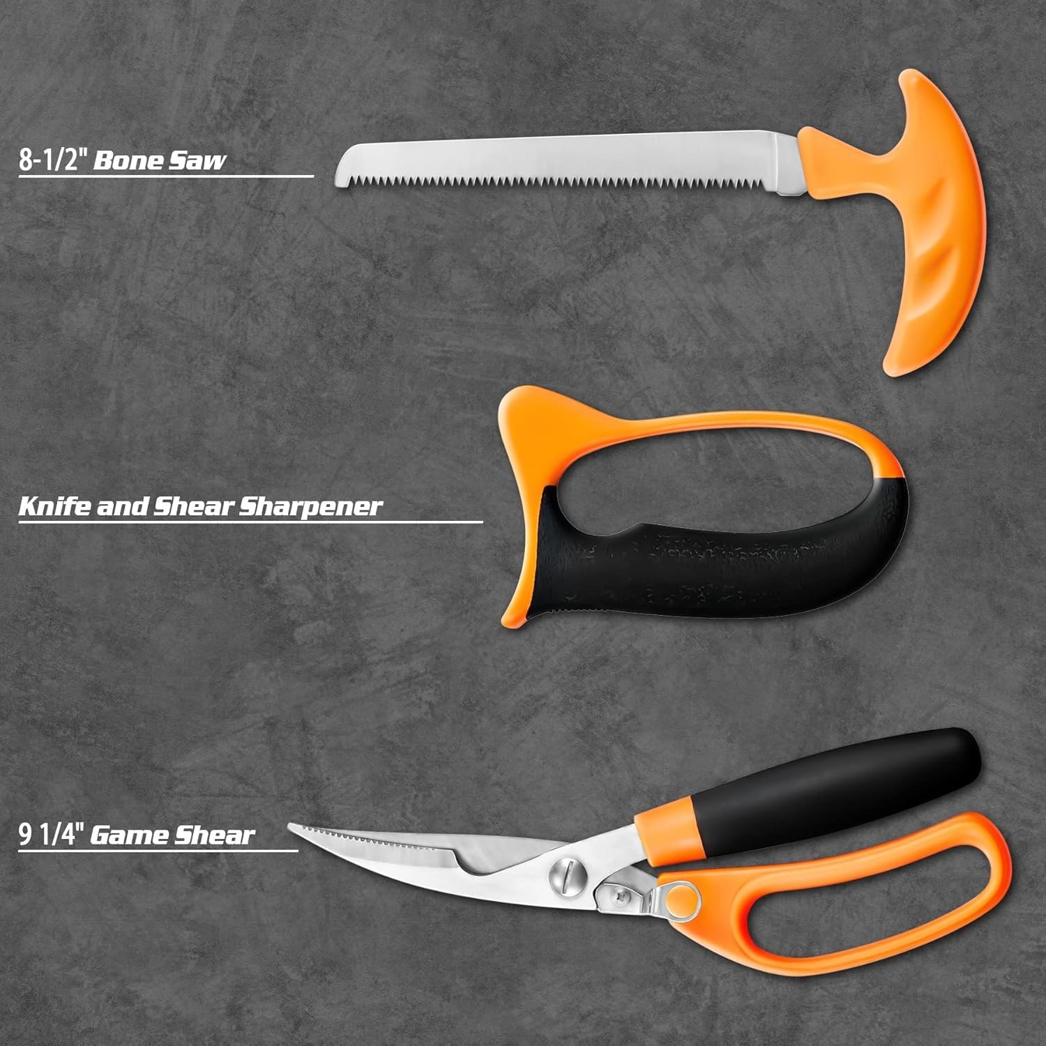 12-Piece Outdoor Utility Processing Tool Set w/ Portable Carry Case