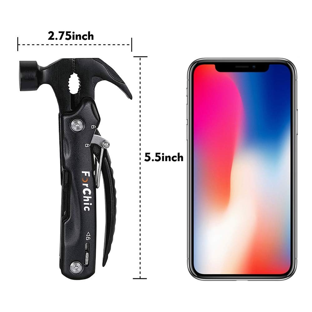 12 in 1 Hammer Multitool, Stocking Stuffers for Adults, Mens Gifts for Christ…