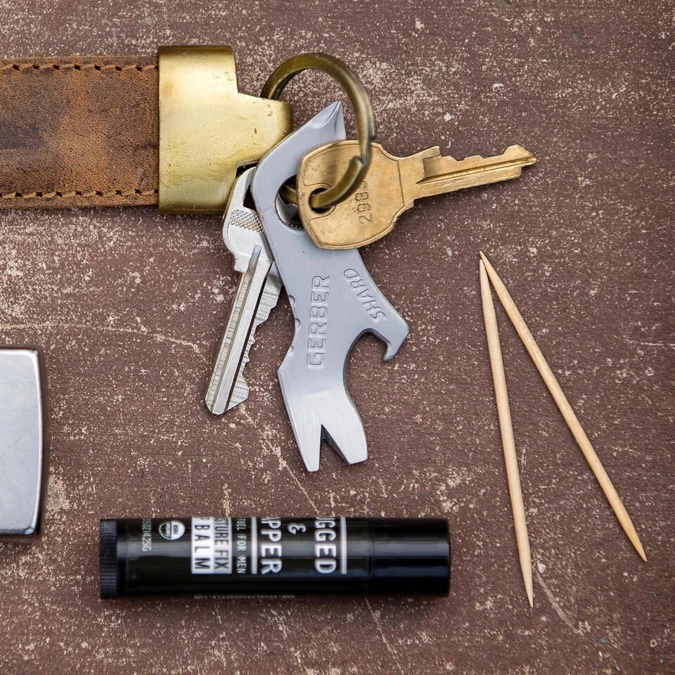Gerber Gear Shard 7-in-1 Keychain Bottle Opener Multitool With Screwdriver, For