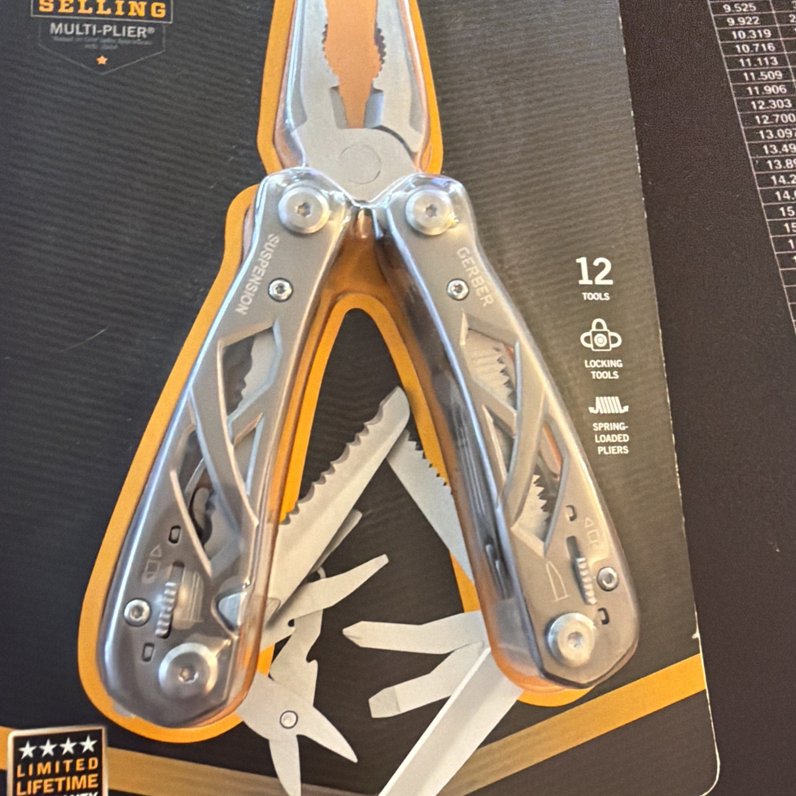 Gerber Suspension Gray 12 Function Multi-Plier Multi-Tool w/Sheath