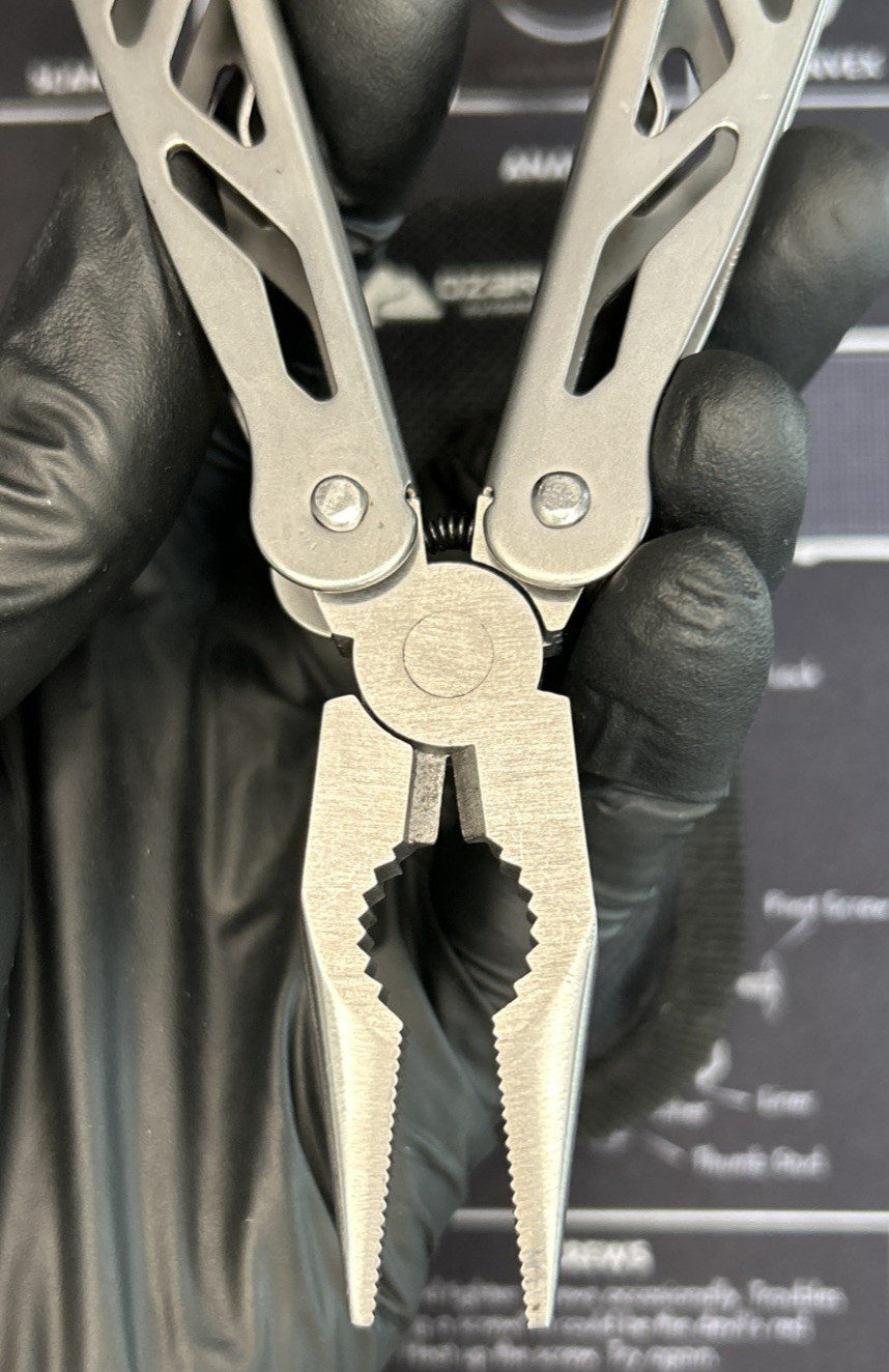 Ozark Trail Multi Tool Pliers Knife Stainless Steel w/ Pouch Camping EDC VGUC