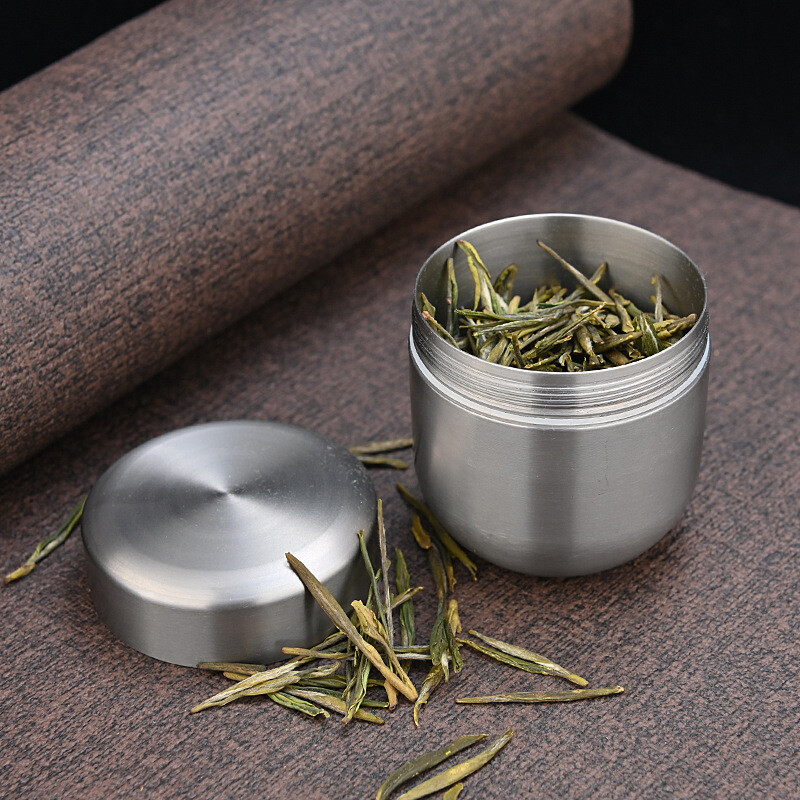 Pure Titanium Waterproof Pill Holder Organizer Container Jewelry Tea Storage Box