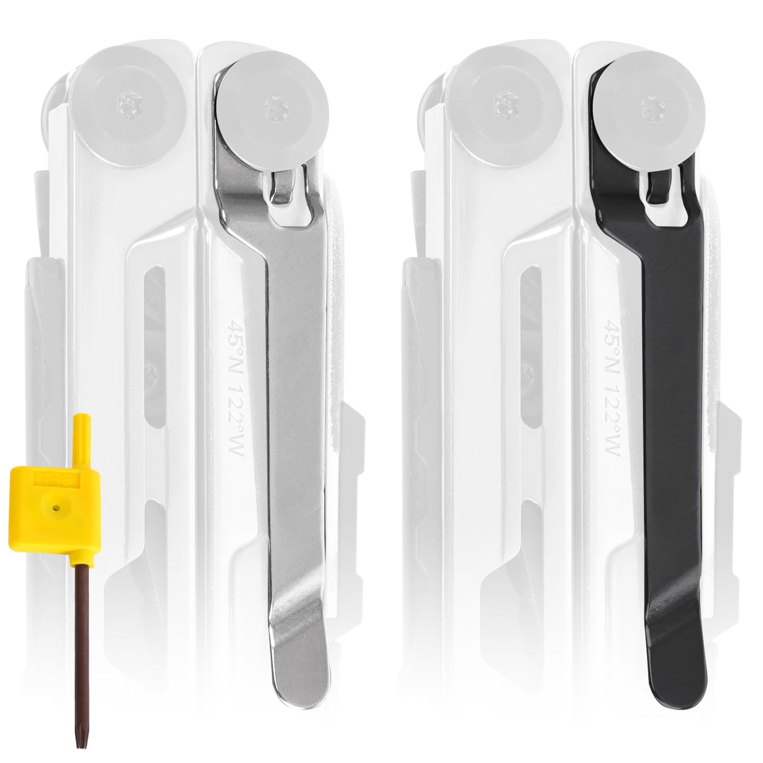 2-Pack Stainless Steel Pocket Clip – Perfect Fit for Leatherman Signal Multi-T