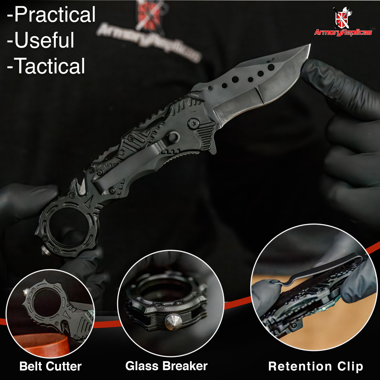Homeland Floodlight Knife | Tactical Defense Emergency Pocket Military & Police