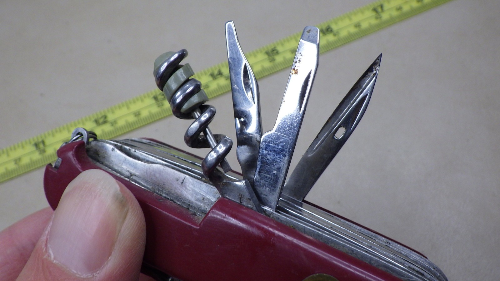 Vintage Diamond Superior Multi Tool Pocket Knife Swiss Army Style w/ Screwdriver