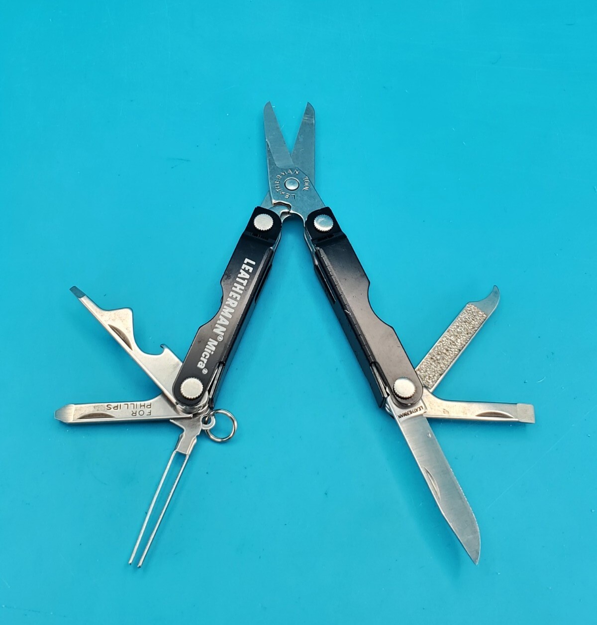 Leatherman Micra Multi-Tool, Knife, Scissors, Key Ring, Black!