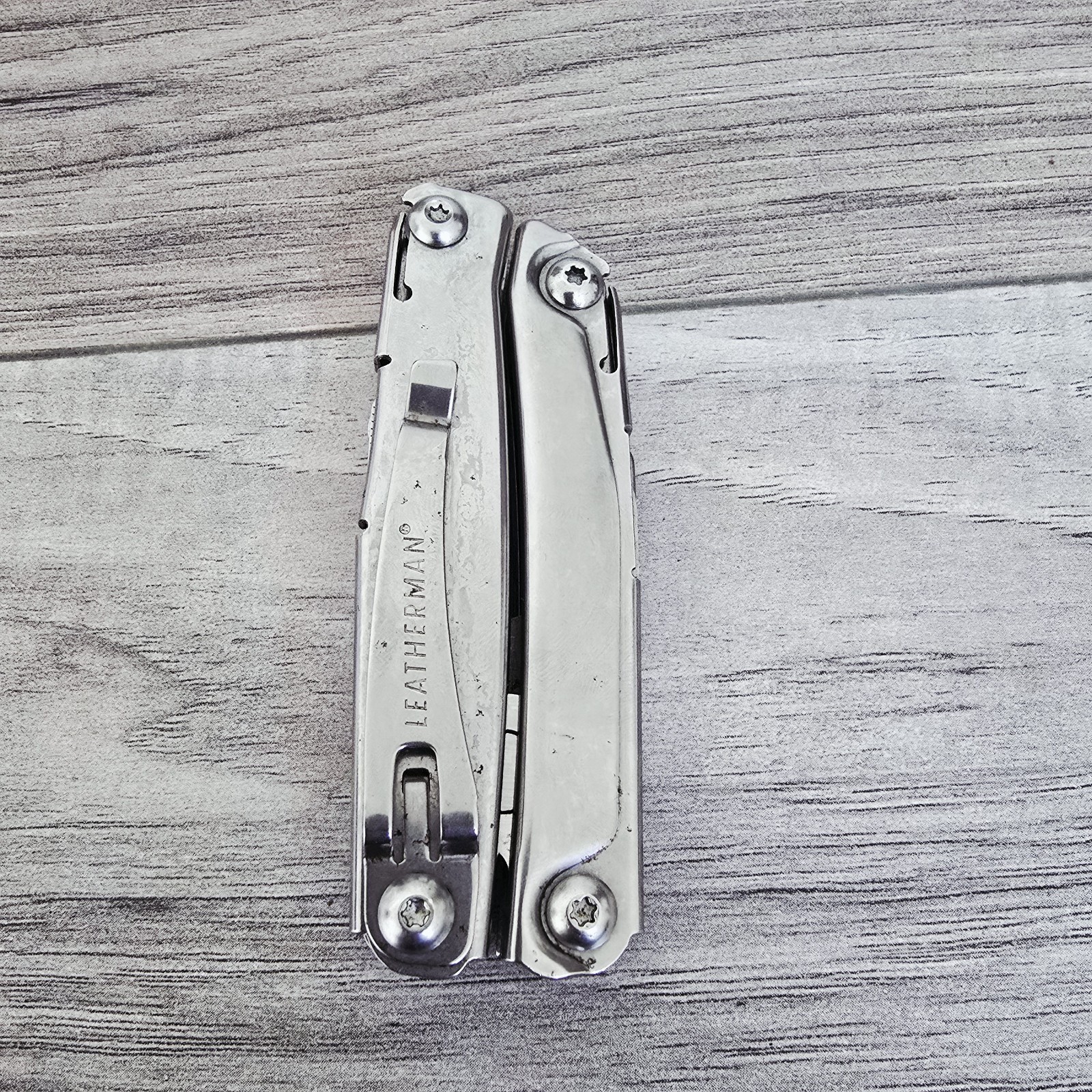 Leatherman Rev Multi-Tool Silver Pocket Knife Hiking Heavy-duty