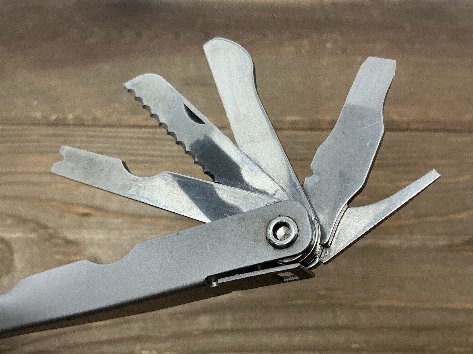 Schrade USA Tough Tool ST1 Multi-Tool Pliers Knife w Leather Sheath Nice!