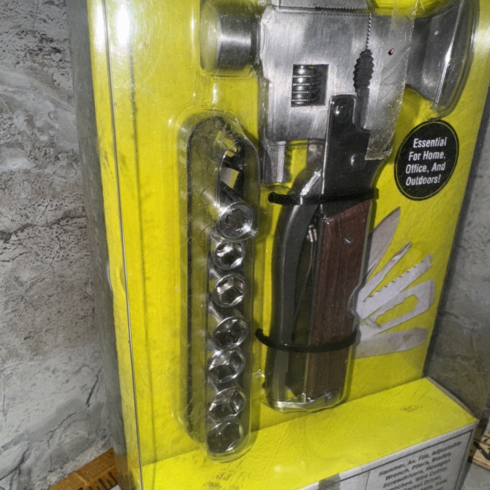 Protocol 25-in-1 Emergency Axe Hammer Wrench Screwdriver Multi Tool New Sealed