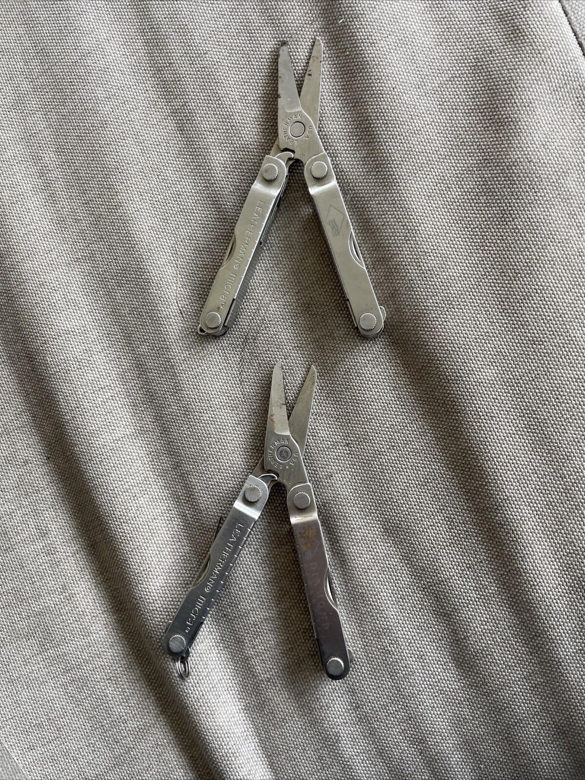Nice Set Of Two Leatherman Micra Multi Tool Used (163)