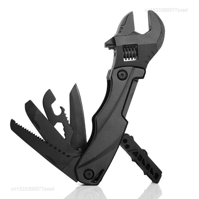 Multi Function Knife Tool With Screwdriver Wrench Purpose Travel Pocket Folding
