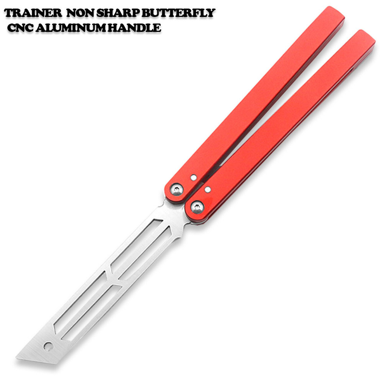 CNC Squid Triton Model Non-Sharp Professional Trainer – Butterfly Red Handle