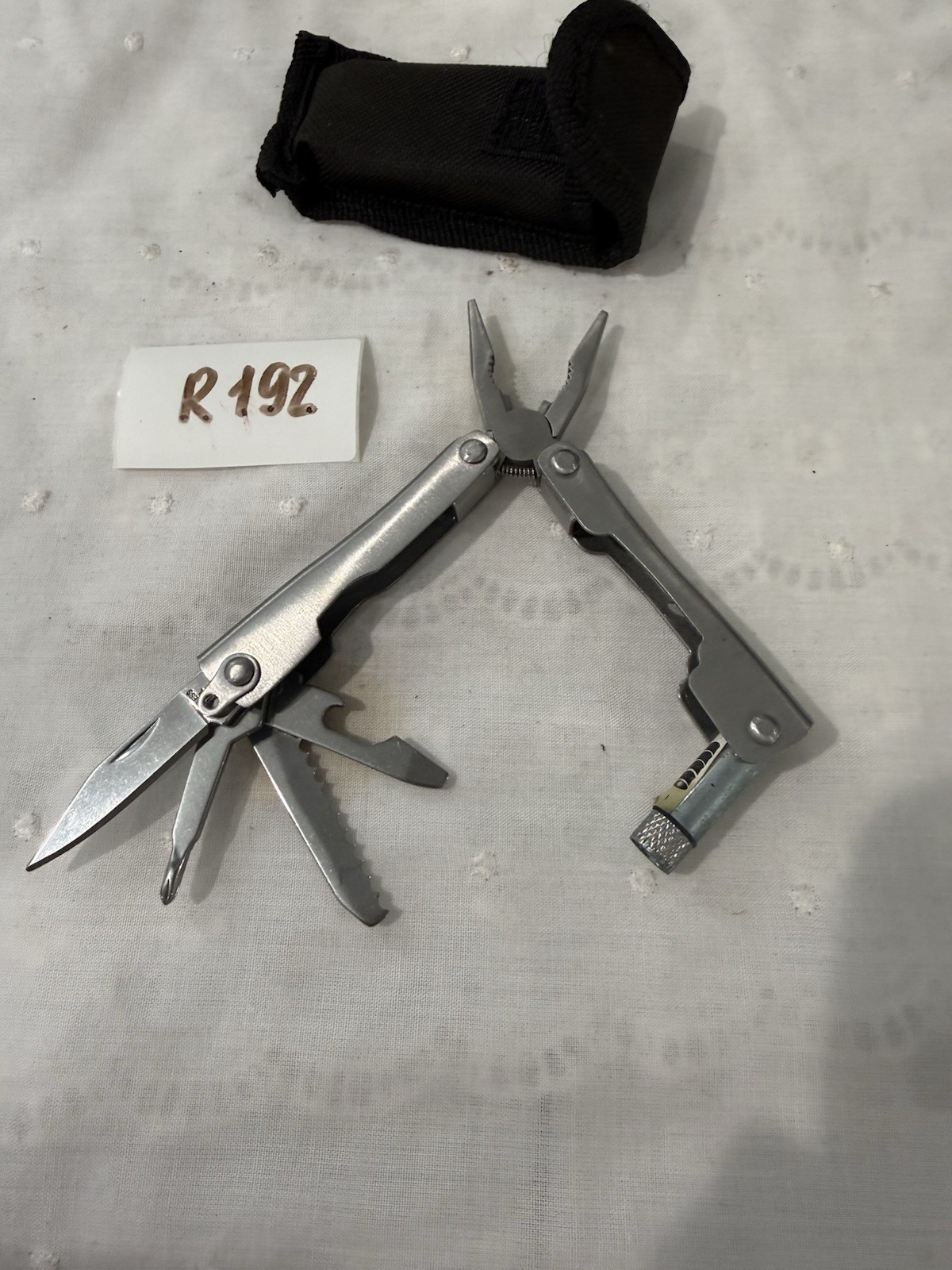 Multi Use Pocket Tool with Case & Light for Outdoor Use