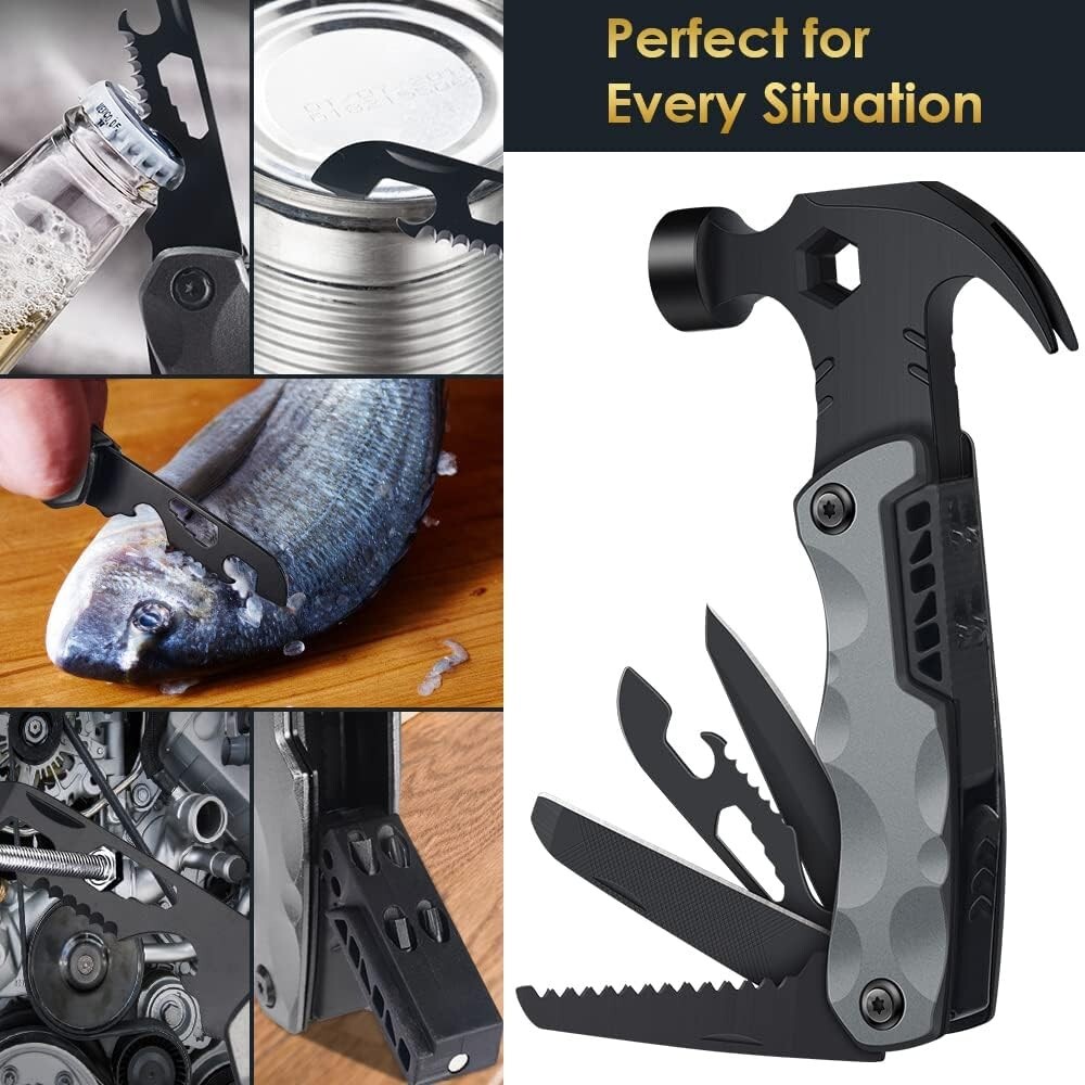 Durable Multi-Tool Hammer Gift for Camping and DIY – Ideal Stocking Stuffer