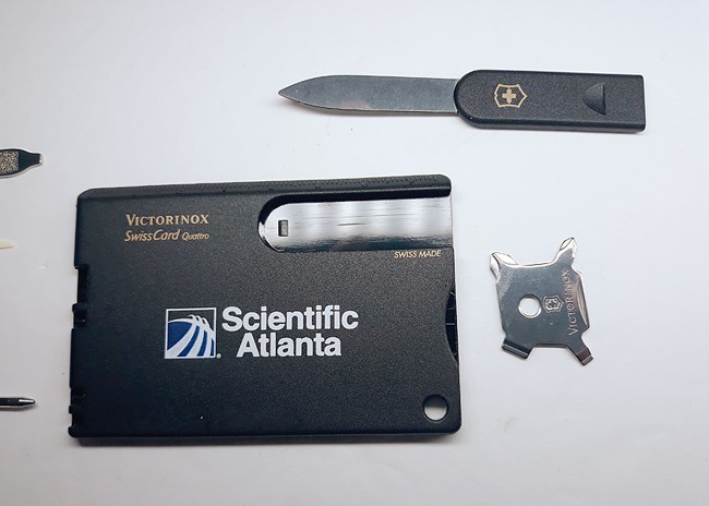 VICTORINOX ▪️ SwissCard QUATTRO ▪️ ‘Scientific Atlanta’ 🔸️ UNUSED