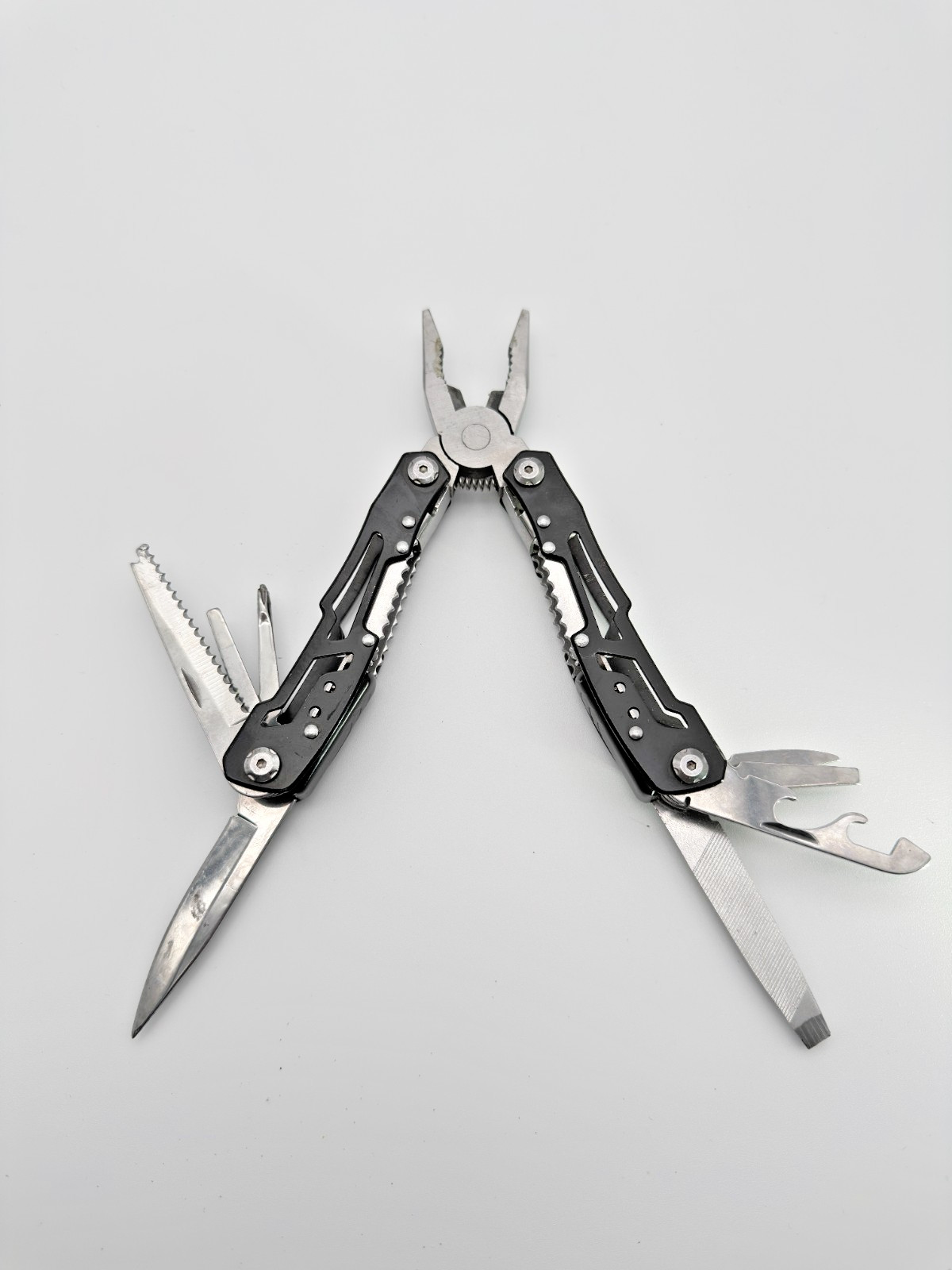 Multi Tool Pliers Knife Saw File Bottle Opener Screwdriver EDC Camping