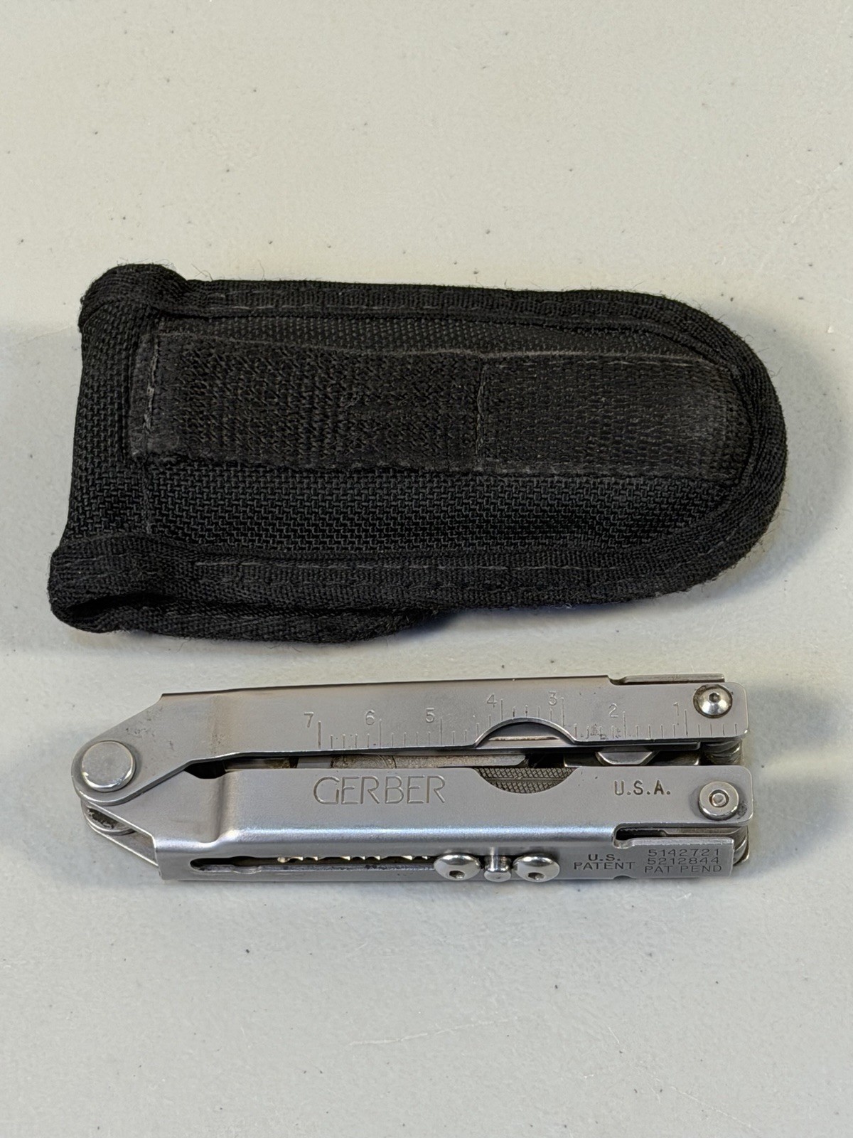 VTG Rare Gerber Multi Plier Folding Multi Tool W/ Sheath Early Model Very Nice