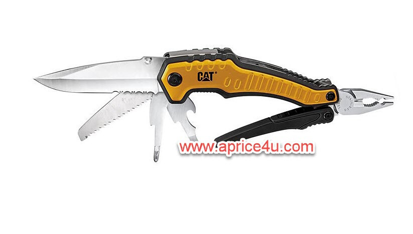 CAT XL 9-in-1 Multi-Tool Set, Stainless Steel Tools with Belt Loop Storage Pouch