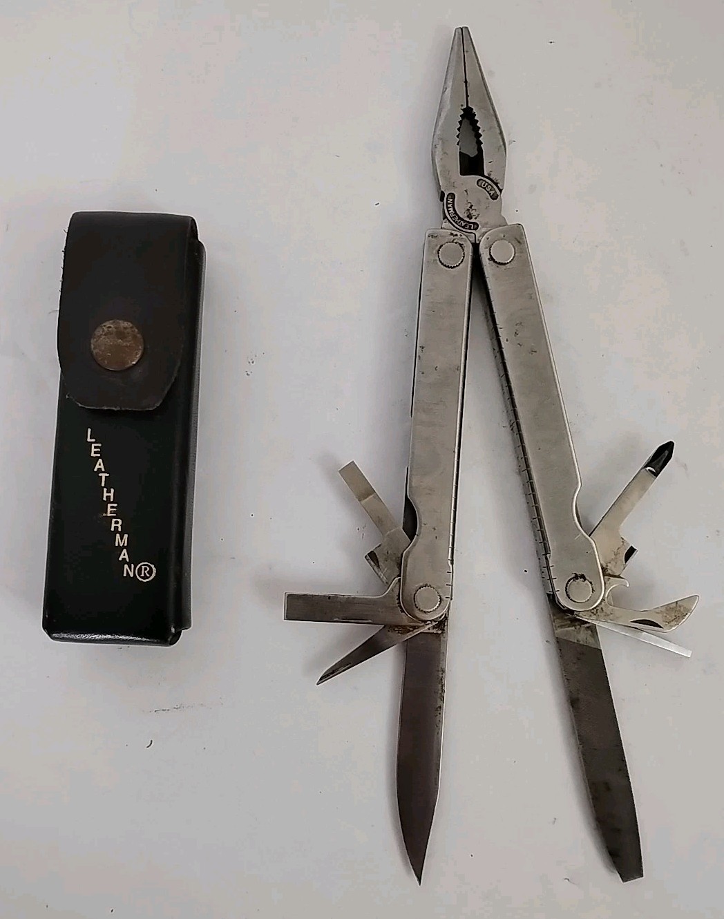 Vintage Leatherman Multi Tool US Reg TM 1325473 + Case USA Portland OR