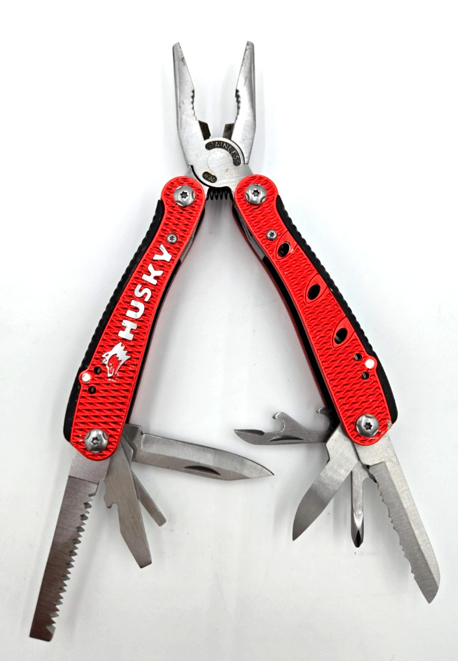 Lot of 3 Multi Tools Husky Winchester Appalachian Trail w/ Leather Pouch EDC