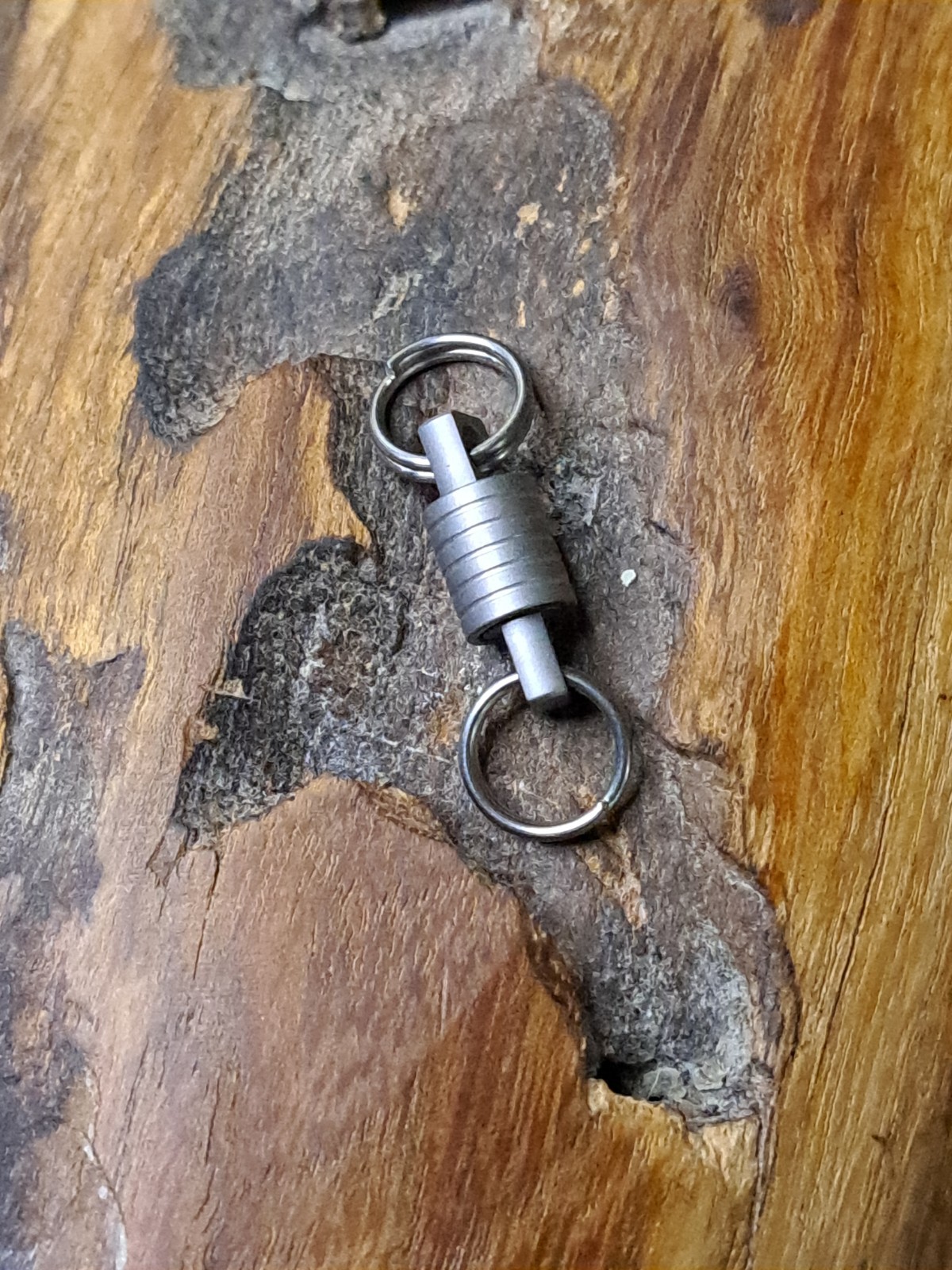 Super Mini Titanium Swivel With 10mm Titanium Keyrings