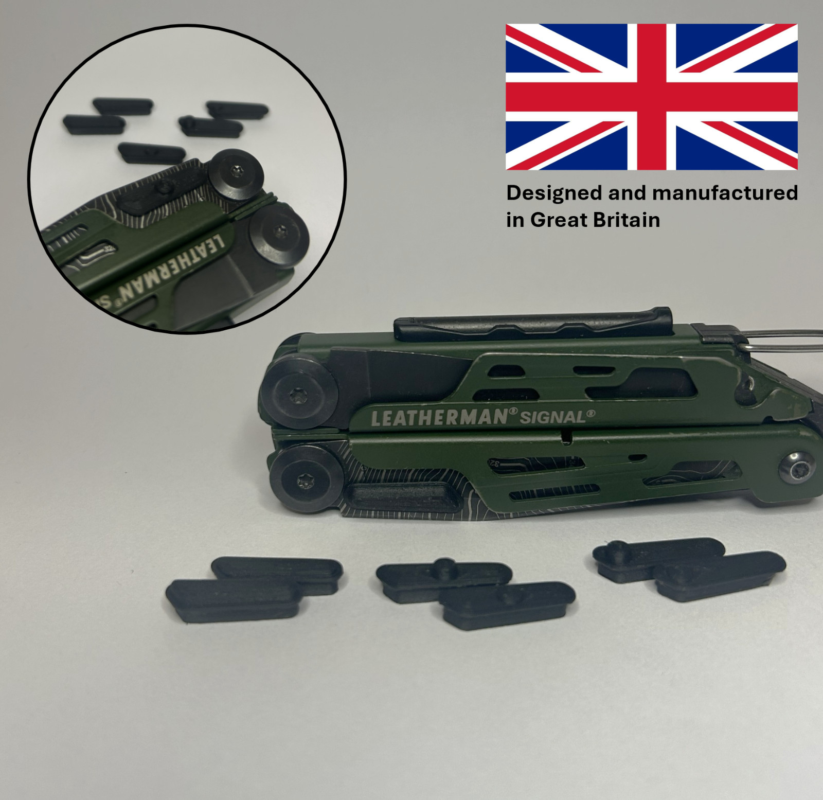 Leatherman Signal Upgrade Accessory – Thumb Studs (Block & Pin Styles, Raised +