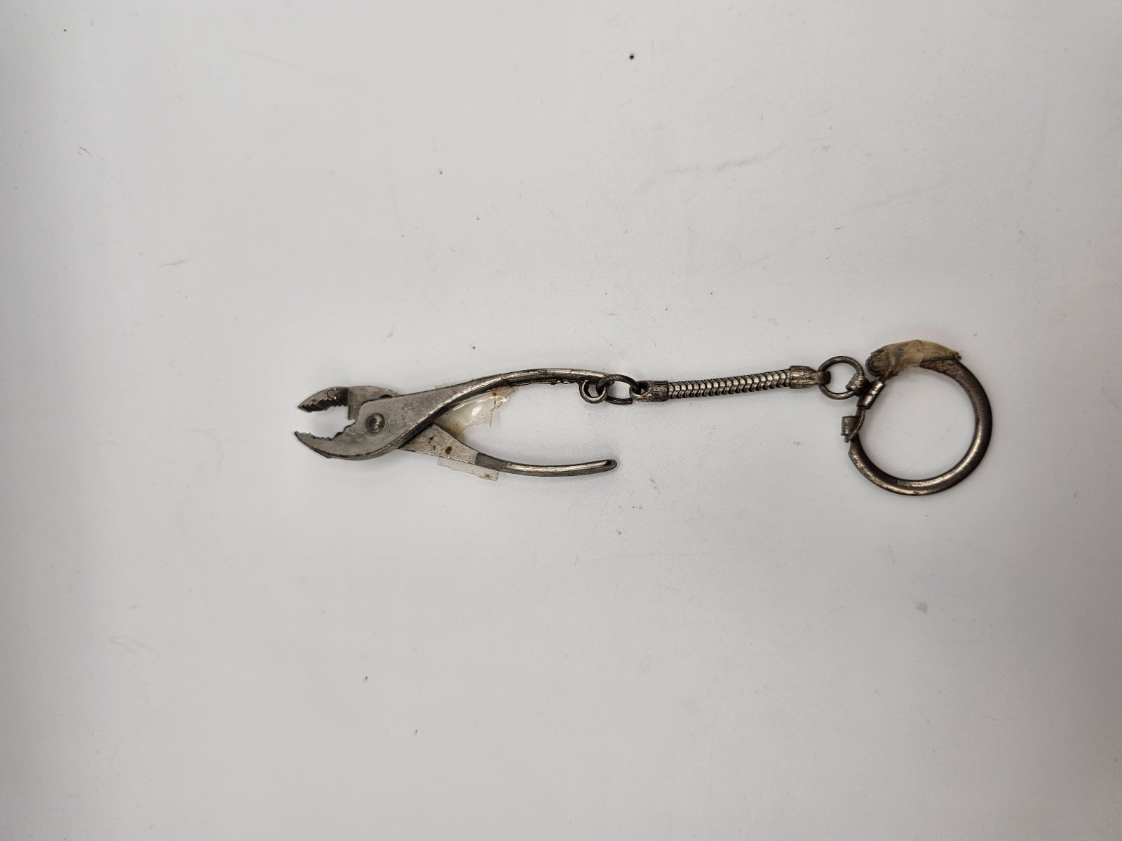 Mini Pliers Keychain Tool Metal Spring Chain 5 Inch Heavy Wear Corrosion