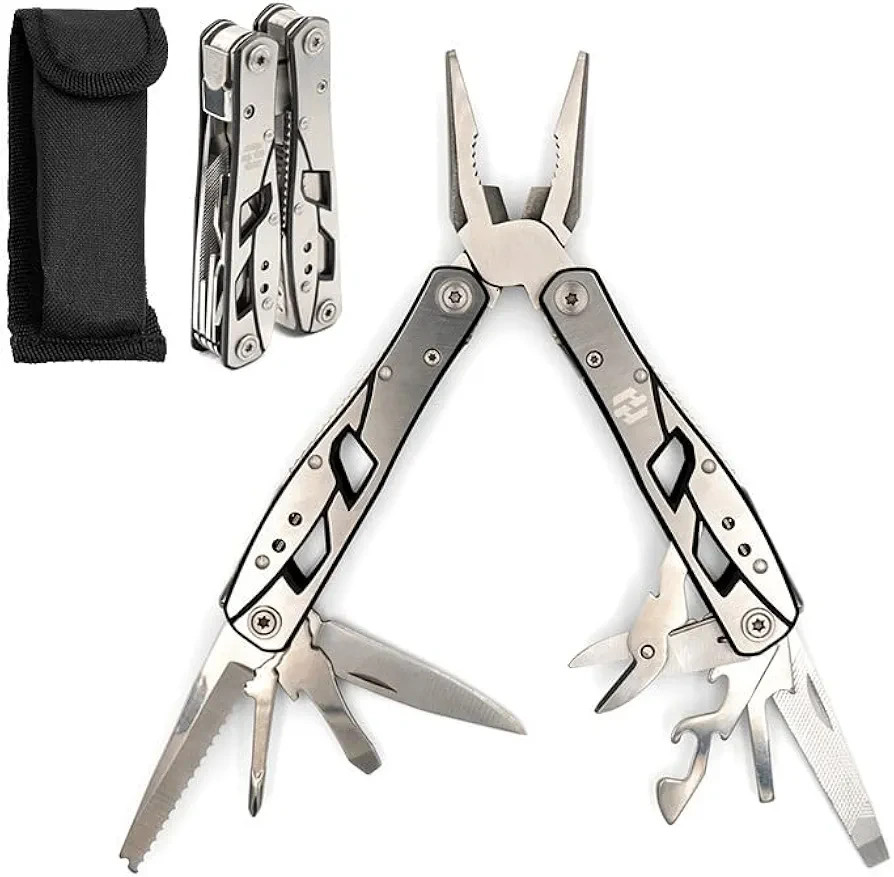 Hayvenhurst 12-in-1 Multitool Pliers Pocket Tool Knife Camping Survival EDC