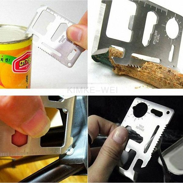 Multi Tools 11 in 1 Hunting Outdoor Survival Camping Military Credit Card Knife