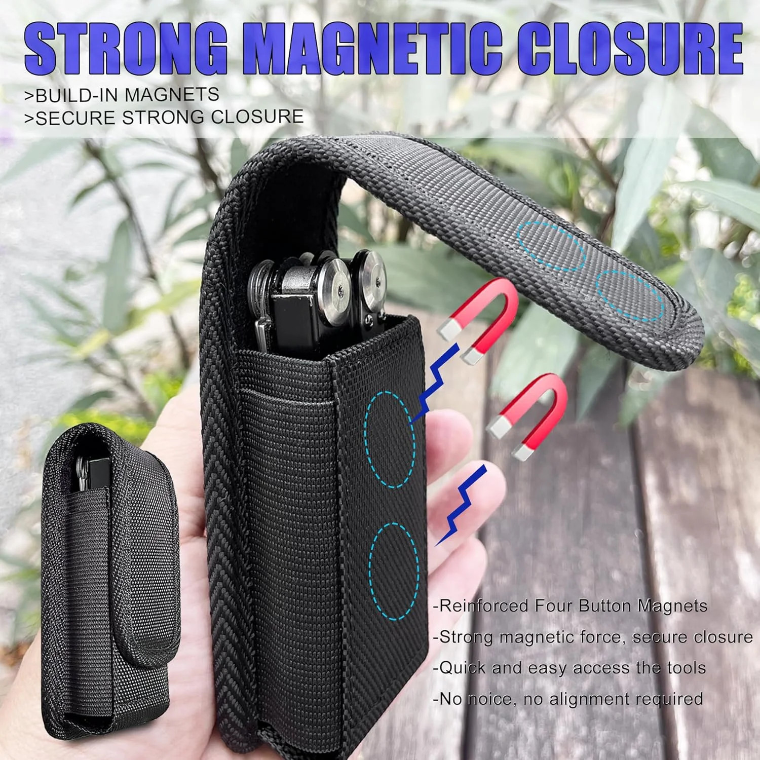 Multitool Sheath, EDC Belt Pouch Organizer for Men,Tool Sheath Compatible with L