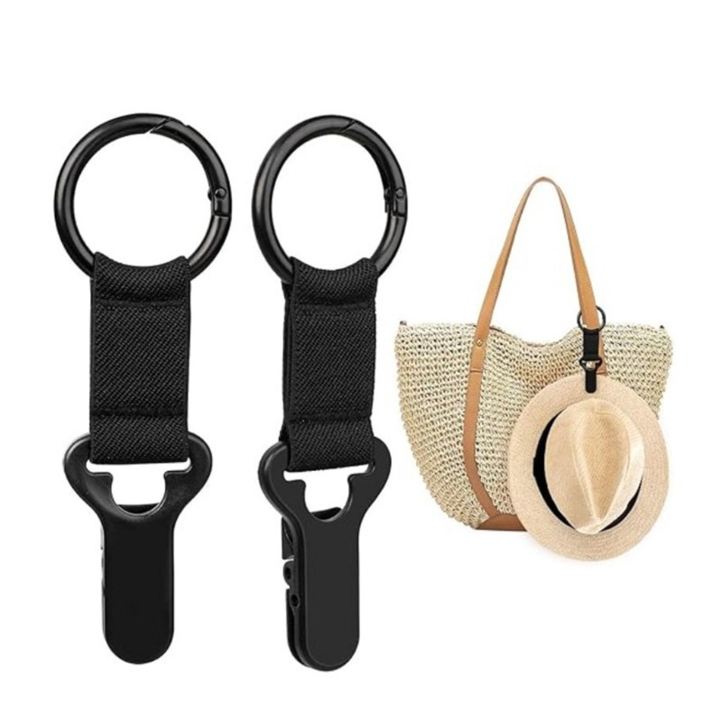 2Pcs Camping Clip for Hiking Backpacking Practical Material Gear Attachment