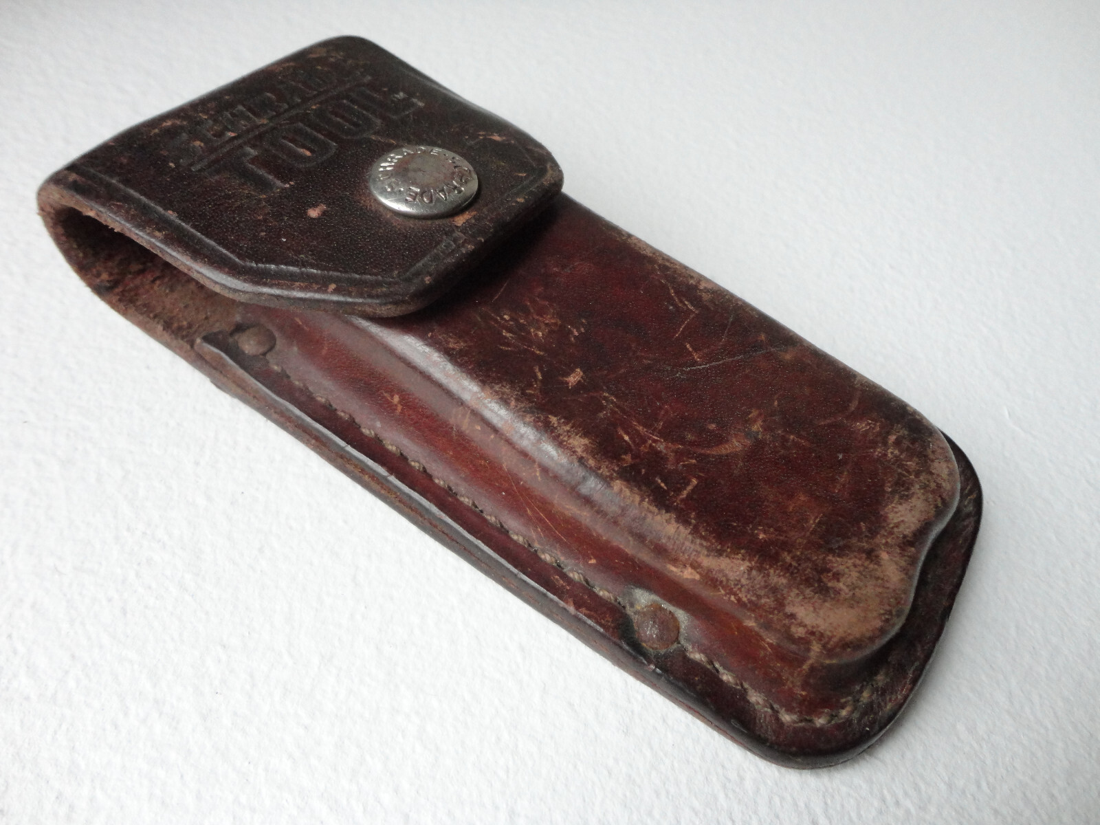For Parts Or Repair & Damaged: Older Schrade TOOL Leather Multi-Tool Sheath ONLY