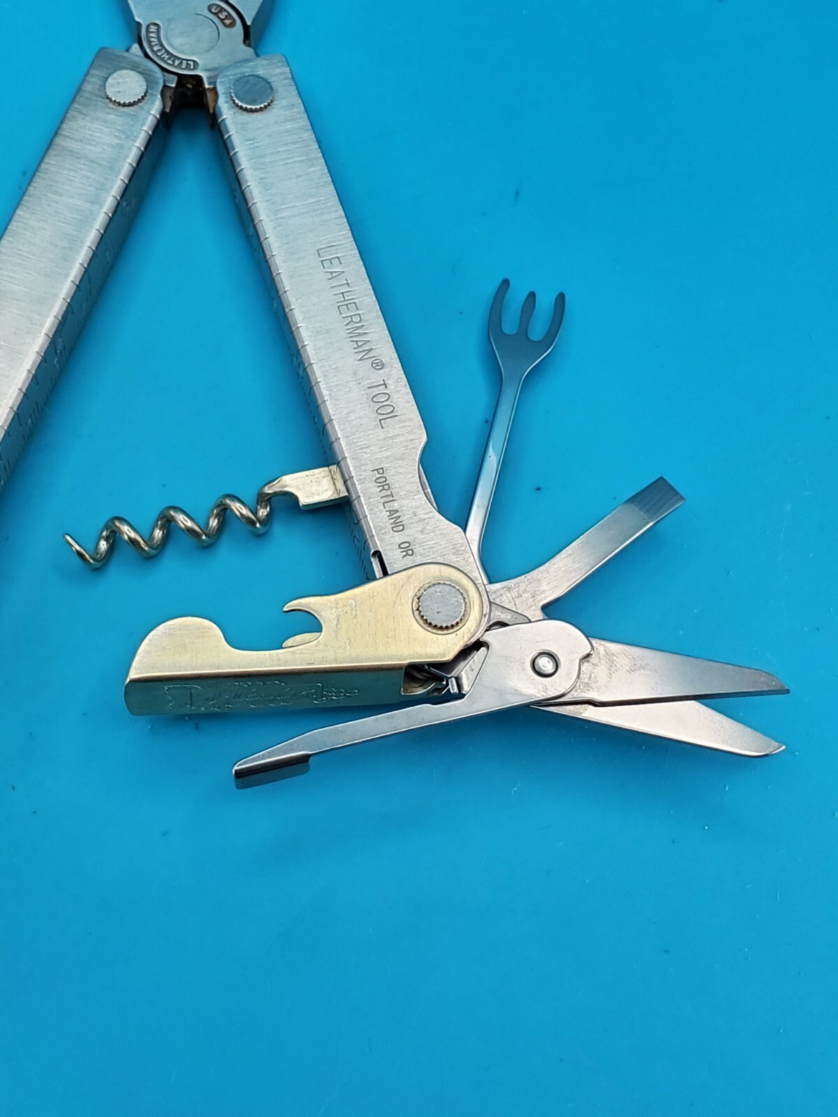 Leatherman Flair Multi-Tool Stainless Knife Pliers USA! With Sheath! 09/00 Date!