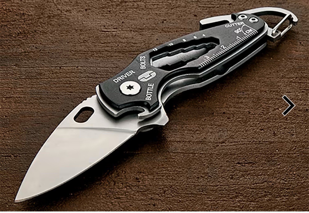 New True Utility TU573 SmartKnife Multi Tool Black Oxidized Pocket Knife