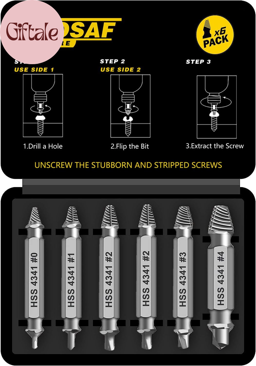 Gifts for Men, Damaged Screw Extractor Set,Fathers Day Gifts for Dad from Daught