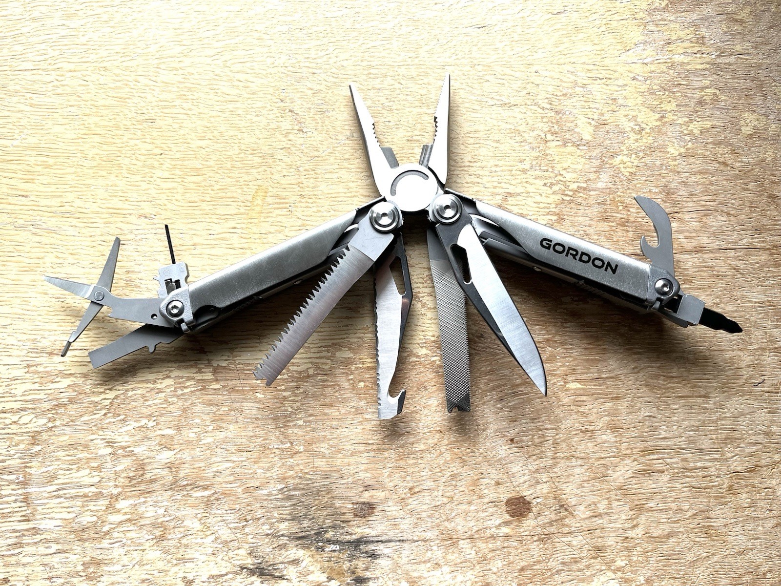 Gordon 20-in-1 Stainless Steel Multi-Tool With Bit Set And 1/4” Hex Adapter
