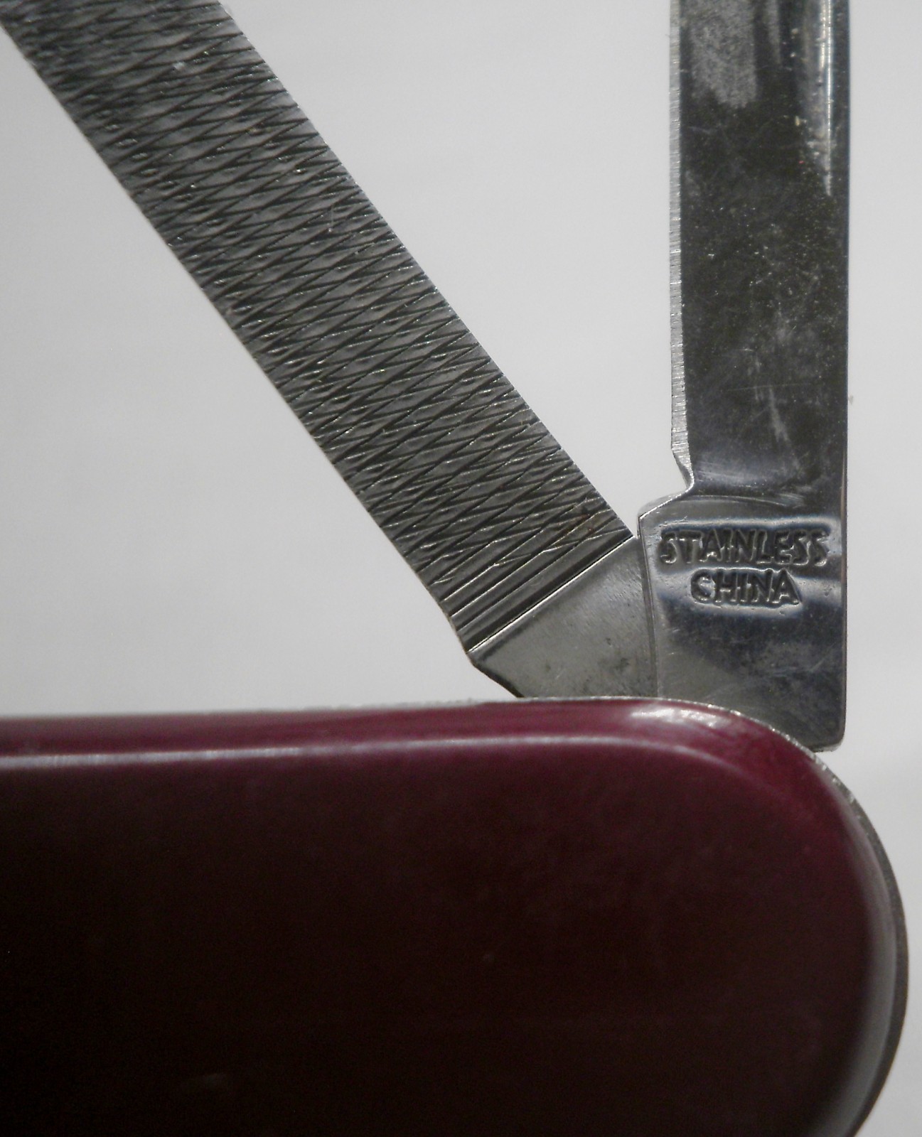 Vintage Utility Pocket Knife File Scissors Tweezers Toothpick Key Ring