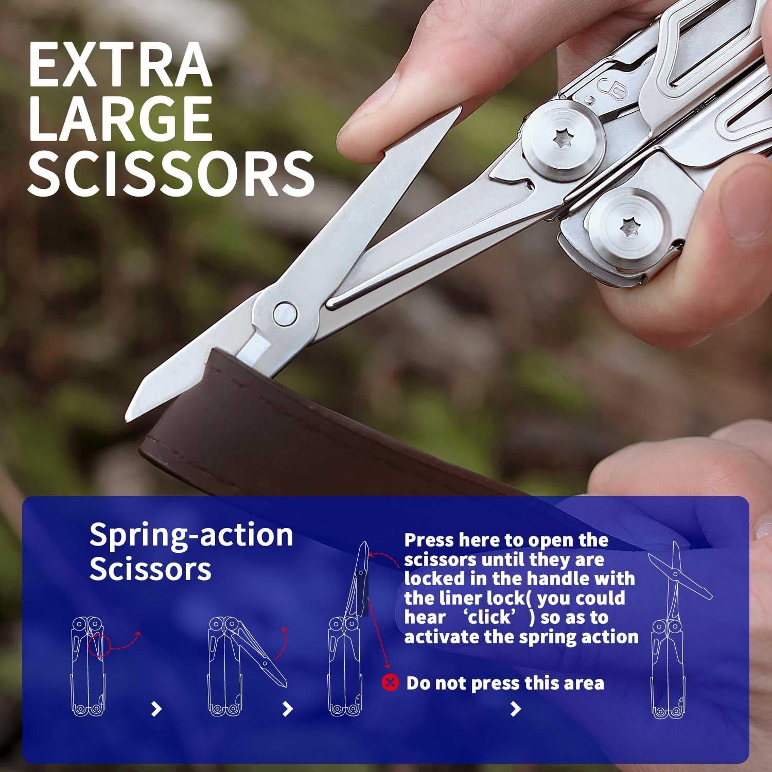 SK05 Multitool, VG10 Knife Blade, 29-in-1 Multi tool Pliers, Replaceable Wire…
