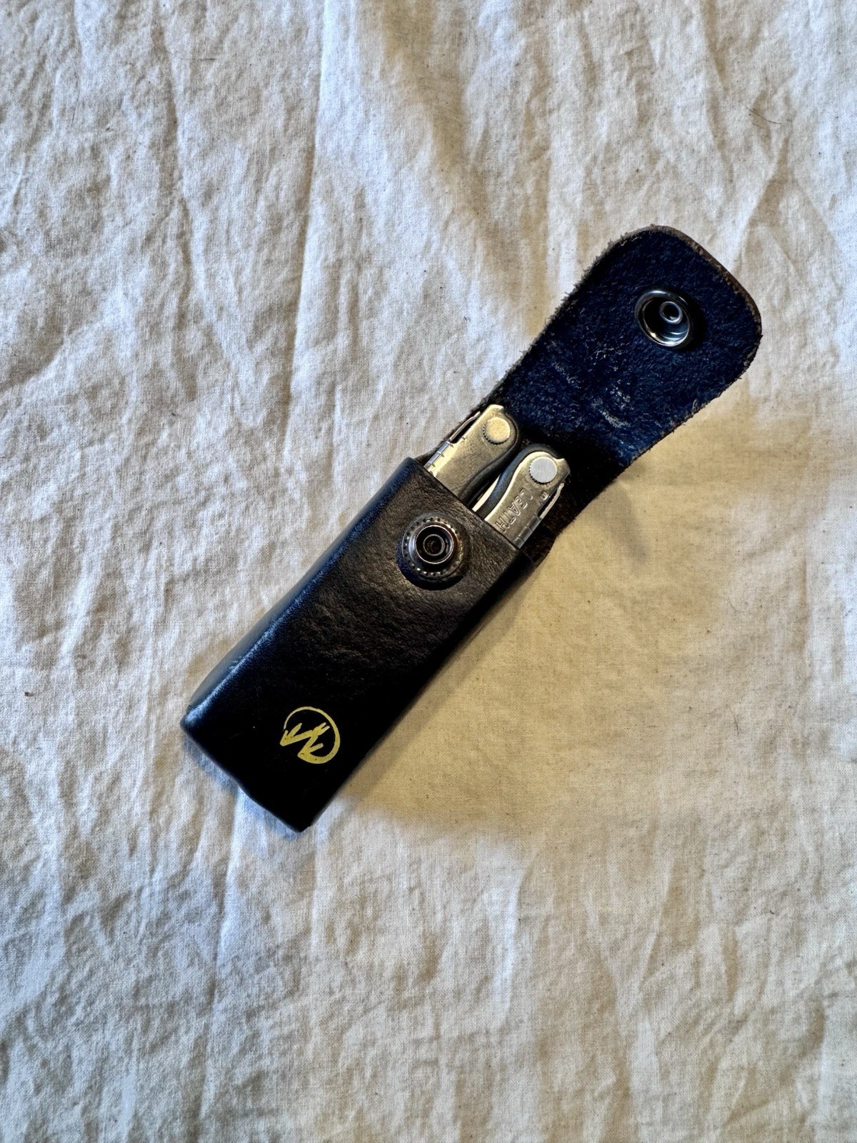 Leatherman Kick Multi Tool w/ Black Leather Sheath Used Good Condition