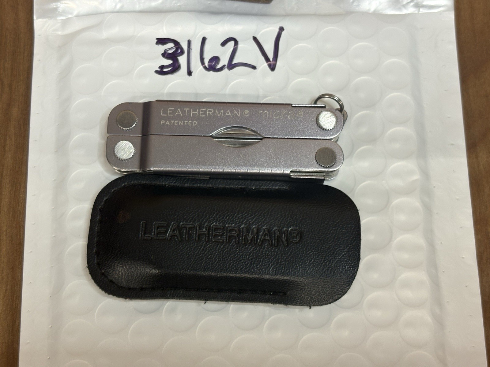 LEATHERMAN MICRA Unique Sparkle Grey Finish Custom W/Case Multitool USA MINT!