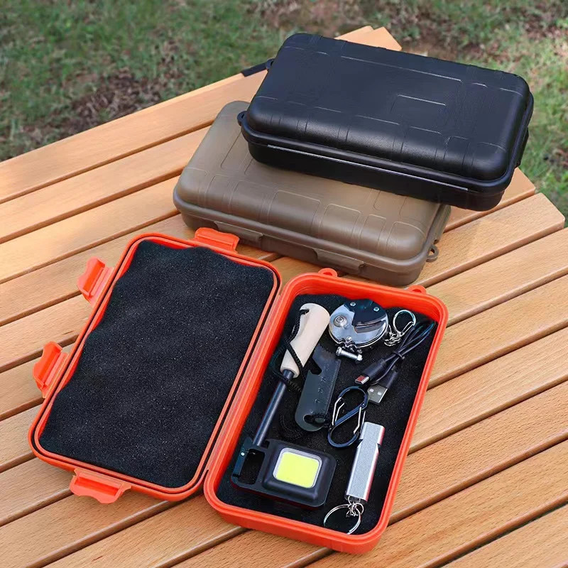 Extra Large EDC Tool Outdoor Survival Kit Box, Shockproof and Waterproof Box, Se